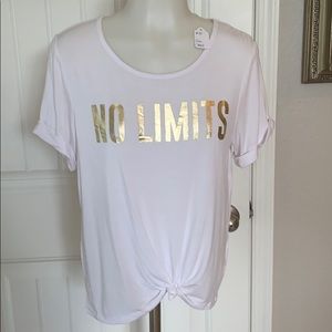 Small tie front shirt